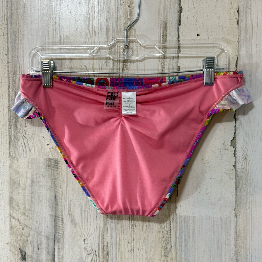 Colorful Patterned Bikini Bottom - Picture 4 of 6
